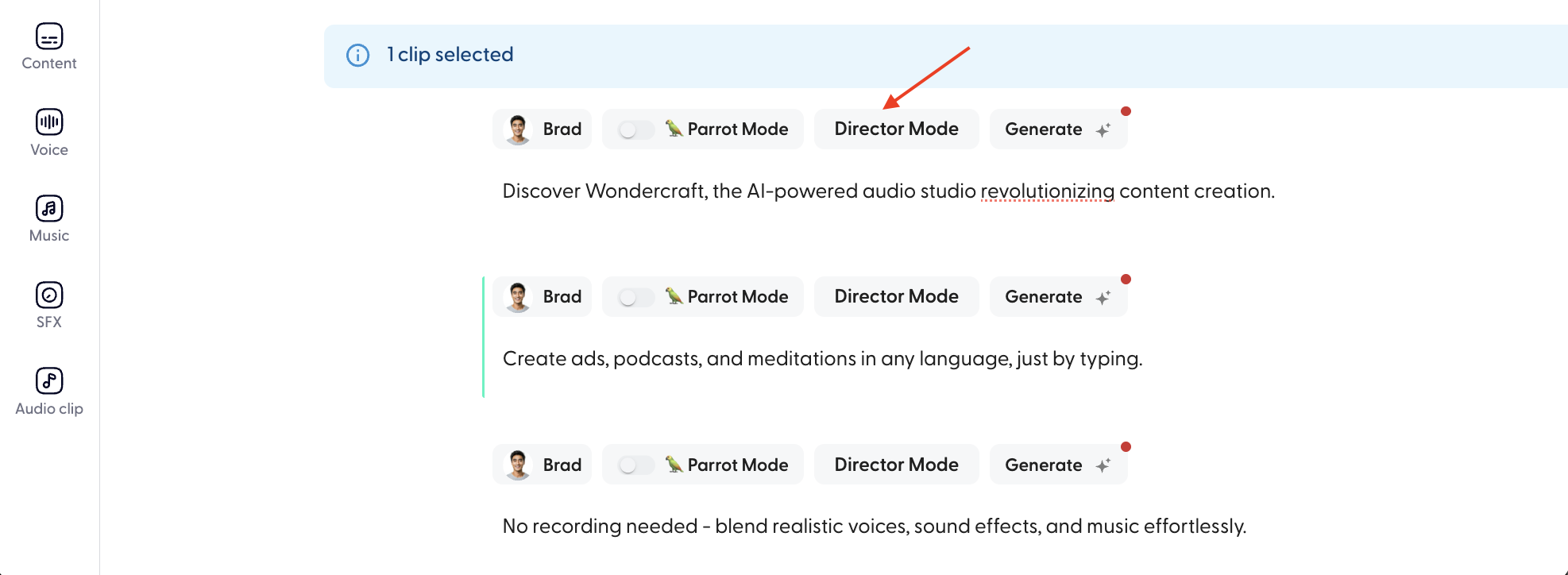 Director Mode 🎬 - User Guide