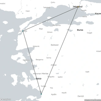 tourhub | Fez Travel | 2025 - ANZAC Day 2025 Corporal Tour | Tour Map