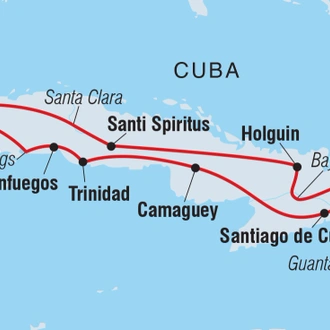 tourhub | Intrepid Travel | Best of Cuba | Tour Map