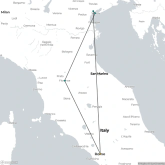 tourhub | ESKAPAS | All'italiana | Tour Map