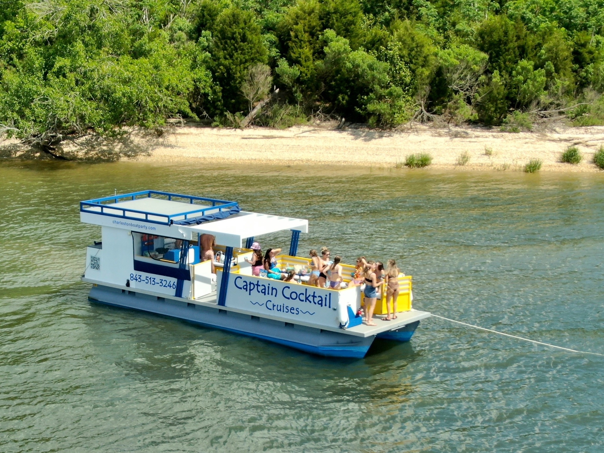 Private Party Boat Complete with Rooftop Deck & Floating Party Mats (BYOB) image 13