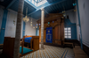 Slat Lkahal Synagogue, Essaouira, Morocco. Synagogue on the first floor of the building. Photograph courtesy of World Monuments Fund, Stories of the Mellah Cultural Mapping project. Photo: A. Bennour