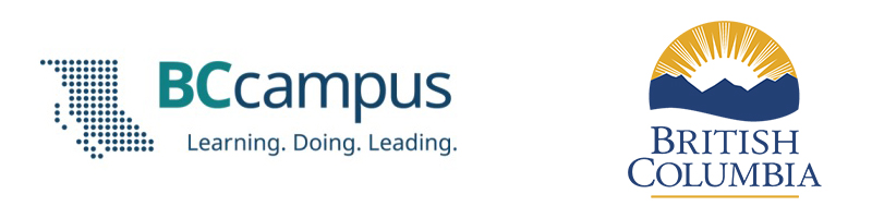 BCcampus logo and British Columbia government logo