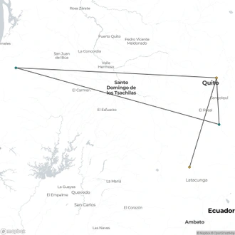 tourhub | Unu Raymi Tour Operator & Lodges | Cotopaxi Volcano Trek – 3 Days | Tour Map