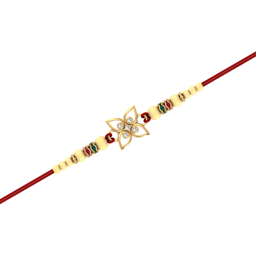 Trending Top 10 Best Gold Rakhi Choices || Flower style diamond Rakhi 