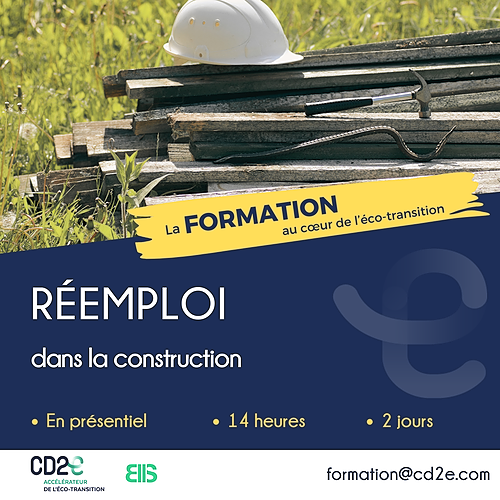 Représentation de la formation : Réemploi dans la construction