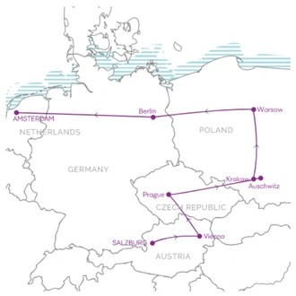 tourhub | U. | 11-Days Northern Stomp - Euro Rail Trail | Tour Map