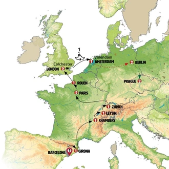 tourhub | Europamundo | Wonderful Holidays | Tour Map