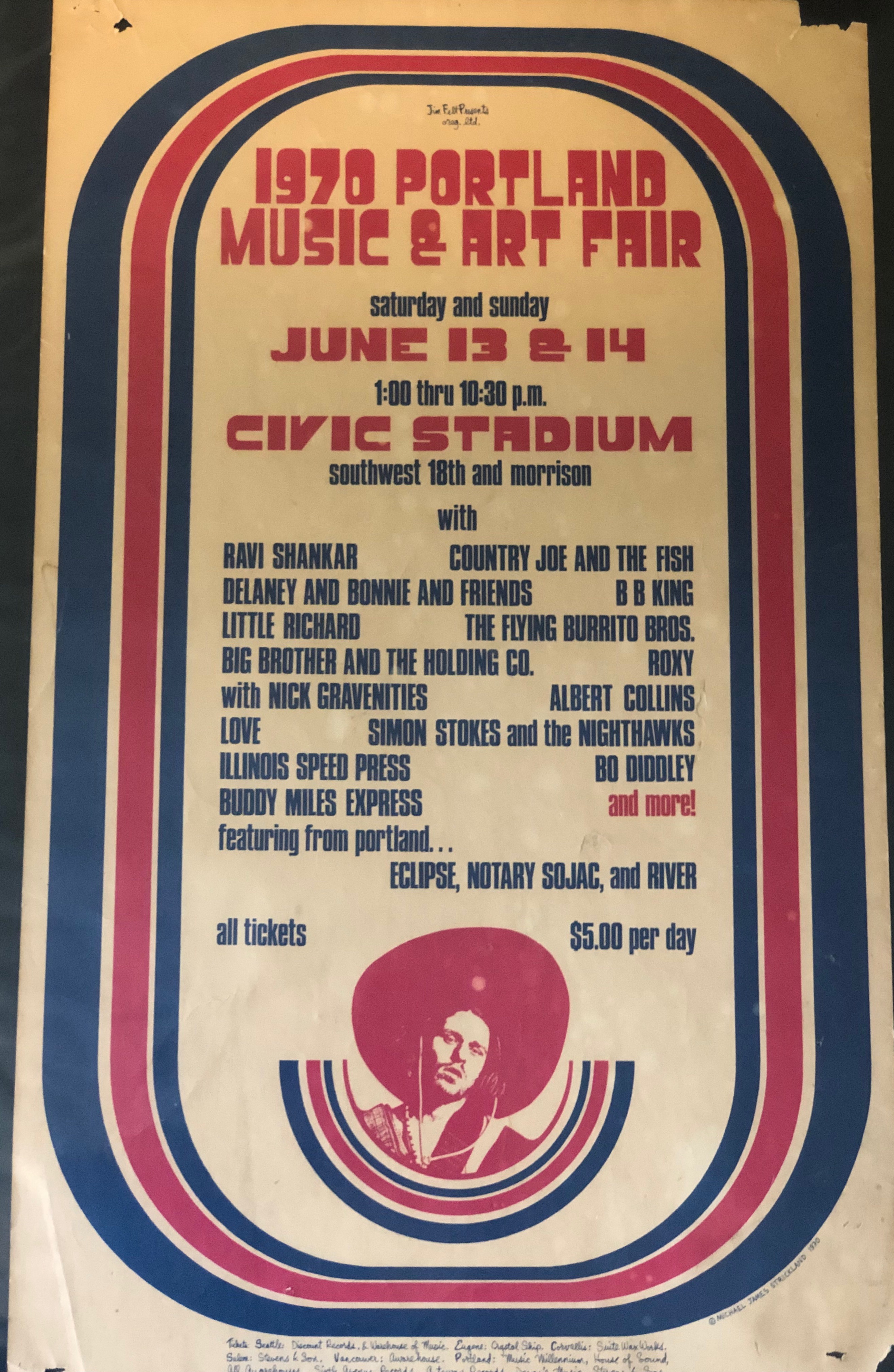 Portlandmusicandartfairportlandcivicstadium1970 Collectionzz