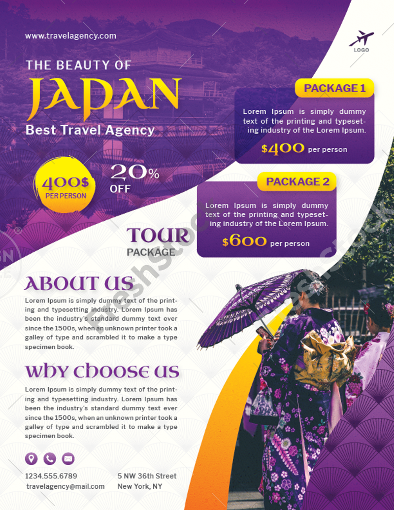osaka japan travel brochure