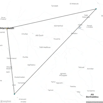 tourhub | Exodus Adventure Travels | Mt Toubkal Climb | Tour Map