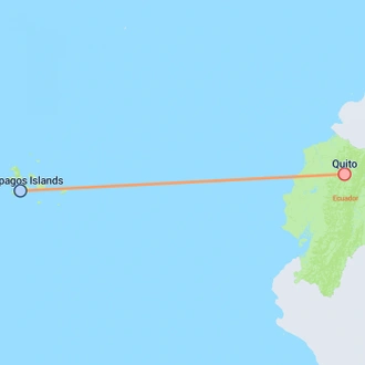 tourhub | On The Go Tours | Quito & Galapagos Explorer (Superior) - 5 days | Tour Map