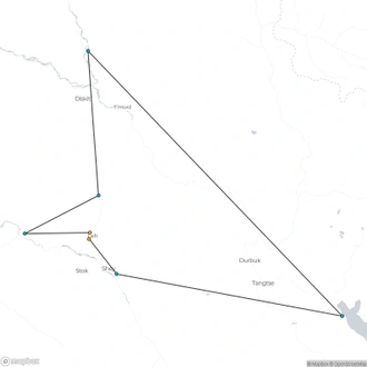 tourhub | Agora Voyages | Laddakh Valley Tour (Leh, Nubra & Pangong Lake) | Tour Map