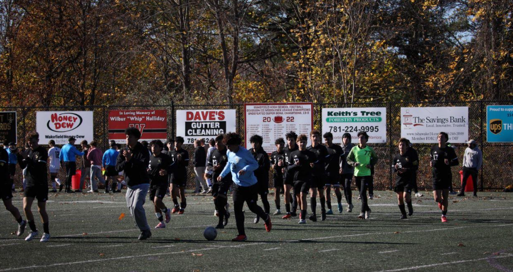 Boys soccer state tournament win