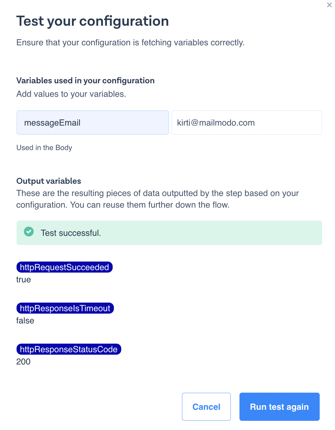 Trigger campaigns through Messagebird in Mailmodo