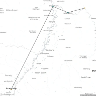 tourhub | CroisiEurope Cruises | Around the World in Culinary Delights (port-to-port cruise) | Tour Map