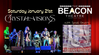 BT - Crystal Visions with special guests Abrams Bridge - January 21, 2023, doors 6:30pm