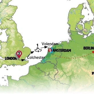 tourhub | Europamundo | Northern Route end Berlin | Tour Map