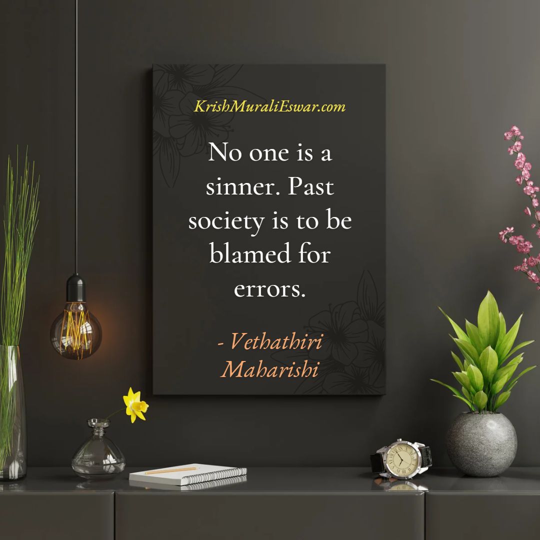 Bad Karma Quote by Vethathiri Maharishi