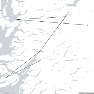 tourhub | Brightwater Holidays | Scotland: Scenic Journeys of the Highlands and Islands 5311 | Tour Map