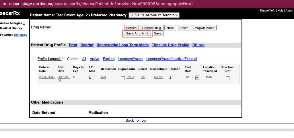 How do I send a Patient their Prescription Receipt?