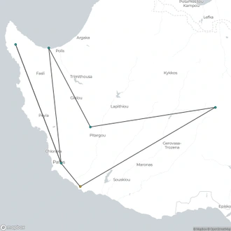 tourhub | Destination Services Cyprus | Active Cyprus | Tour Map