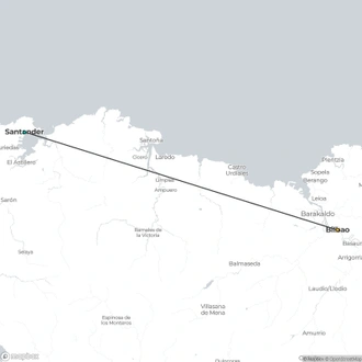 tourhub | Destination Services Spain | Bilbao and Santander, Self-drive  | Tour Map