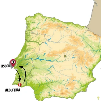 tourhub | Europamundo | Southern Portugal | Tour Map