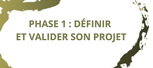 Représentation de la formation : PHASE 1 : Définir et Valider son projet 