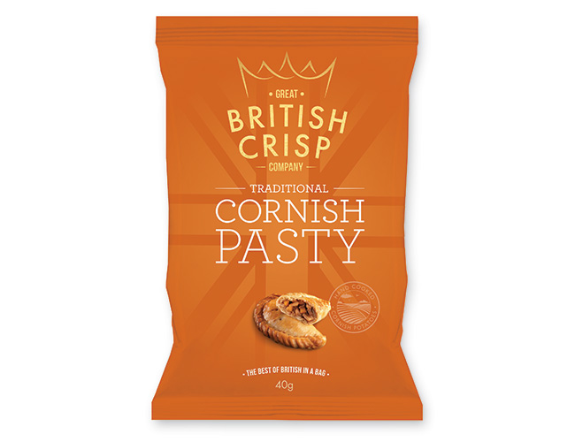 Great British Crisp Company Cornish pasty crisps