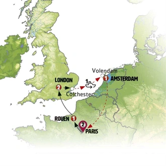tourhub | Europamundo | European Triangle ROT | Tour Map