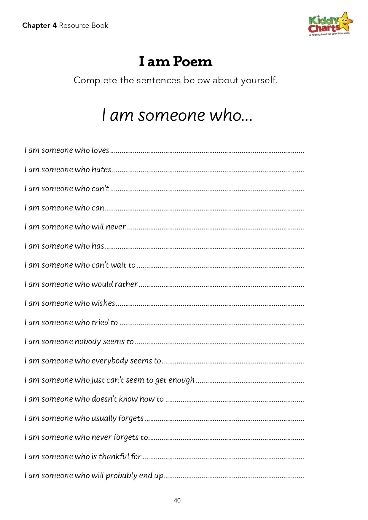 18 I Am Poem Activities Teaching Expertise