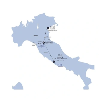 tourhub | Insight Vacations | Easy Pace Italy - Small Group, Summer | Tour Map