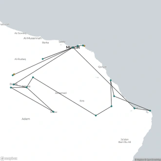 tourhub | Today Voyages | Authentic of Oman - Standard Category | Tour Map