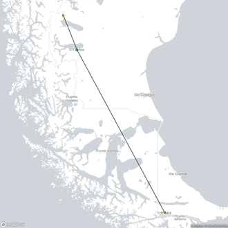 tourhub | Hi Travel Argentina | The End of the World + El Chalten (10 days) | Tour Map