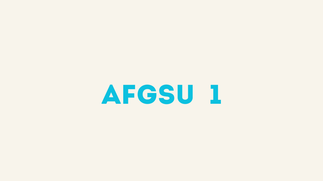 Représentation de la formation : AFGSU 1