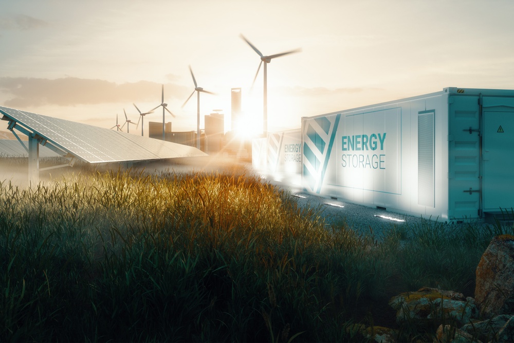 Solar power, wind power, energy storage