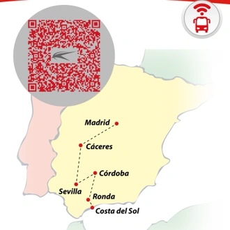 tourhub | VPT TOURS | 4 Days Cáceres, Córdoba and Seville (Saturdays) | Tour Map