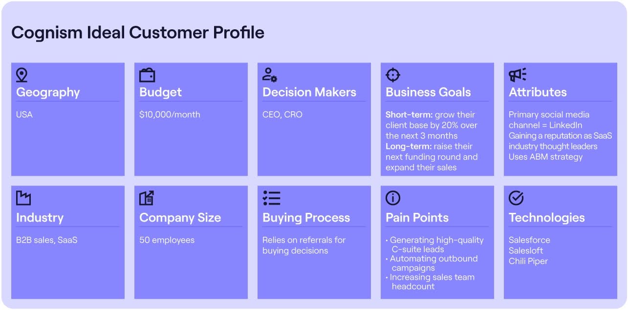 Cognism Ideal Customer Profile
