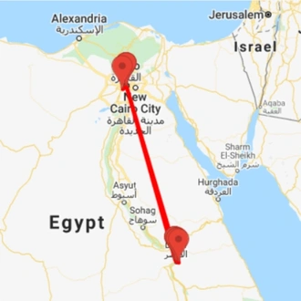 tourhub | Ancient Egypt Tours | 4 Days Pyramids and Old Cairo Tour ( 3 destinations) | Tour Map