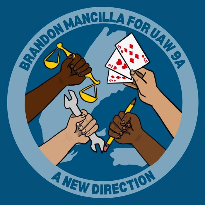 Brandon Mancilla for UAW Region 9A logo