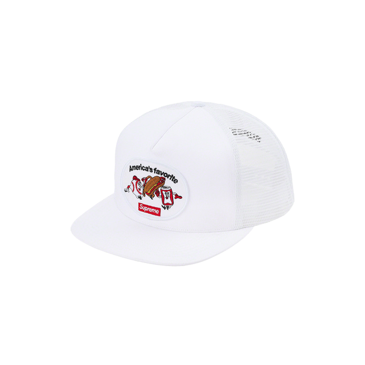 Supreme America's Favorite Mesh Back 5-Panel White (SS21) | SS21