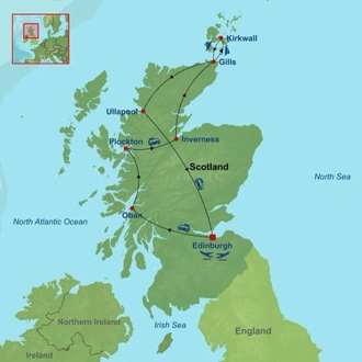 tourhub | Indus Travels | Scenic Islands of Scotland | Tour Map