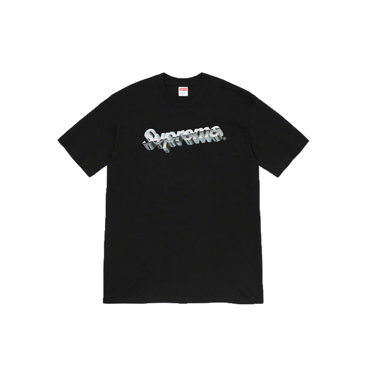Supreme Chrome Logo Tee Black (SS20) | SS20 - KLEKT