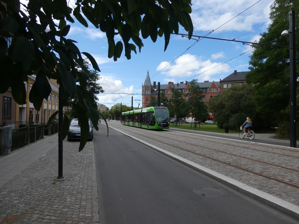 Här pågår testkörning av Lunds nya spårväg. Lunds kommun vinner SHIFT 2020.