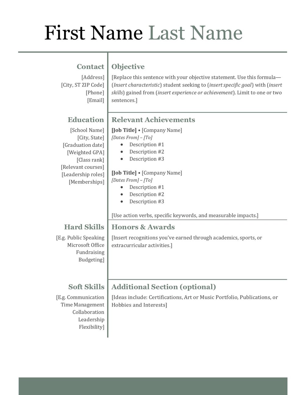 17 Example Resume Ideas For High School Students Teaching Expertise