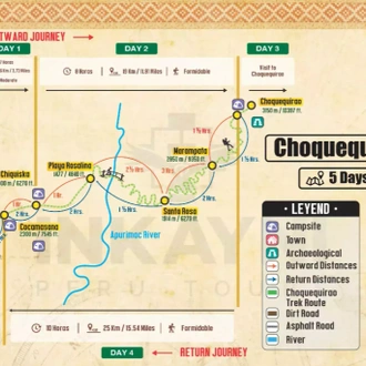 tourhub | Inkayni Peru Tours | 05 Day Choquequirao – Group Service | Tour Map