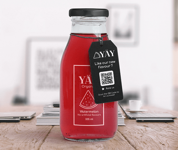 Sample QR Code on product tags