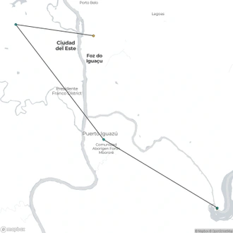 tourhub | Neumann Operadora de Receptivo | 3-Day Guided Tour of Iguazu Falls | Tour Map