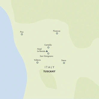tourhub | Exodus Adventure Travels | Discover Tuscany: Culture, Food & Wine | Tour Map